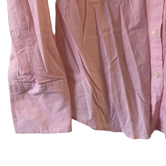 Banana Republic Pink Blouse - Stripes - Size 4 small - Picture 4 of 7